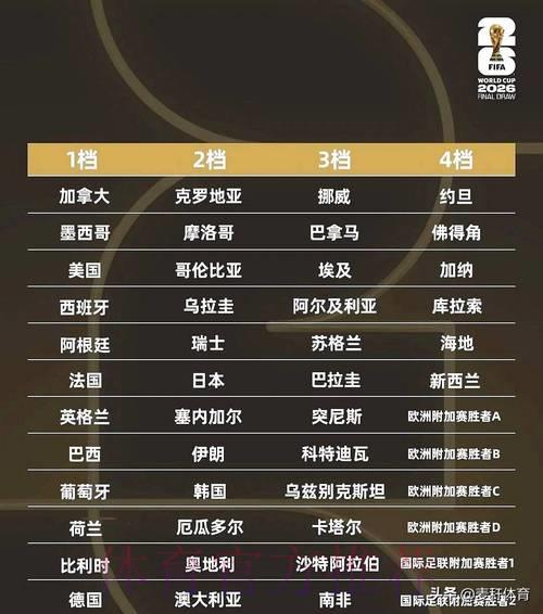 世界杯抽签直播全程直击，精彩分组一览无余！